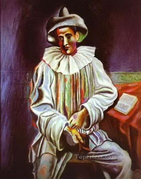 Pierrot 1918 Cubistas Pinturas al óleo